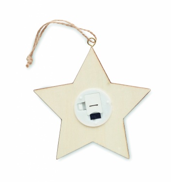 Logotrade corporate gift picture of: MDF star with light